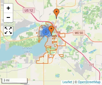 Area schools map